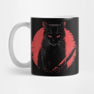 Horror Black Cat Mug